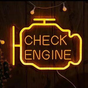 CHECK ENGINE NEON LED SIGN